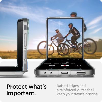 18. Spigen AirSkin Mag MagSafe Case für Samsung Galaxy Z Flip 7 - Klar und Weiß