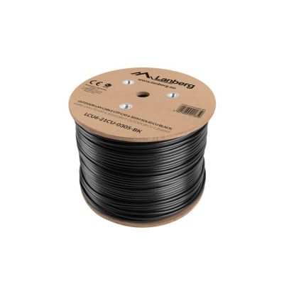 8. Lanberg LCU6-21CU-0305-BK externes Netzwerkkabel (UTP; 305 m; Kat. 6; schwarz)