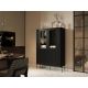 3. VERA Vitrine 110x40x160 schwarz matt