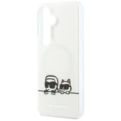 5. Karl Lagerfeld IML Peekaboo Karl&Choupette MagSafe Hülle für Samsung Galaxy S26 - Transparent