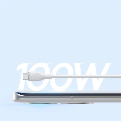 14. Baseus Pudding 100W USB-A - USB-C Kabel 1,2 m - Weiß
