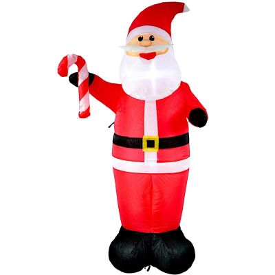 2. AUFBLASBARER, SELBSTAUFBLASENDER WEIHNACHTSMANN 150 CM LED