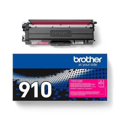 4. Brother TN-910M Tonerkartusche, 1 Stück, Original, Magenta