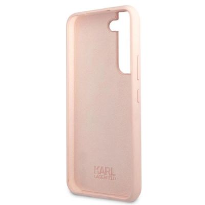 7. Karl Lagerfeld KLHCS22MSSKCI S22+ S906 hardcase jasno różowy/light pink Silicone Ikonik Karl & Choupette