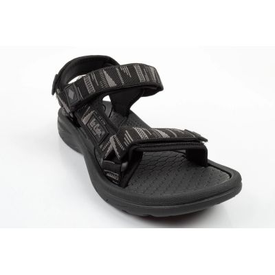 2. Lee Cooper Herrenschuhe mit Klettverschluss für sommerliche Strandsandalen, leicht, schwarz