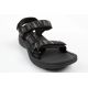 2. Lee Cooper Herrenschuhe mit Klettverschluss für sommerliche Strandsandalen, leicht, schwarz