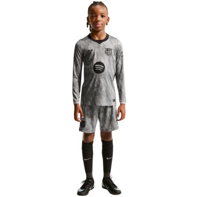 8. Nike FC Barcelona 2026/27 Auswärtstrikot für Kinder, Torwarttrikot, Grau, IO8337 013