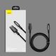 18. Baseus Tungsten kabel USB - Lightning 2,4 A 2 m schwarz (CALWJ-A01)