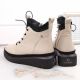 14. Filippo W PAW482 beige isolierte Plateaustiefeletten aus Leder