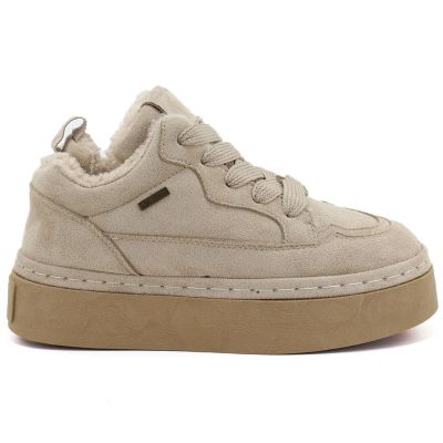 2. Big Star UU274187 Wasserdichte beige Plateau-Schneestiefel für Damen