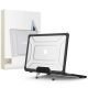 Tech-Protect SmartShell Pro Hülle für MacBook Air 13" 2023-2025 M2 / M3 / M4 - transparent und schwarz