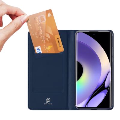 2. Dux Ducis Skin Pro Hülle für Realme 10 Pro Flip Card Wallet Stand Blau