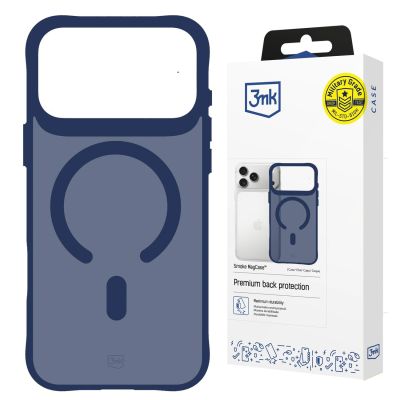 21. 3mk Smoke MagCase für iPhone 17 Pro - Blau-Transparent