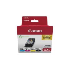 Canon 1998C007 Tintenpatrone, 4 Stück, Original Schwarz, Cyan, Magenta, Gelb