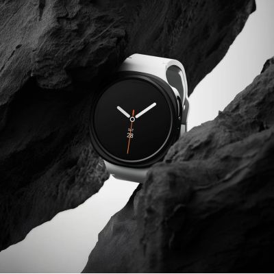 5. Ringke Slim 2er-Pack Hülle für Samsung Galaxy Watch 8 40 mm - Transparent-Mattschwarz
