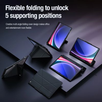 8. Nillkin Bumper Leather Case Pro Hülle für Samsung Galaxy Tab S9+ – Schwarz