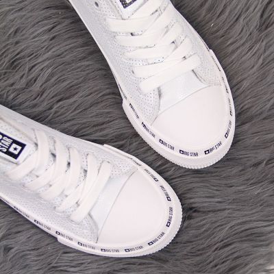 5. Big Star W FF274024 durchbrochene niedrige Sneakers weiß