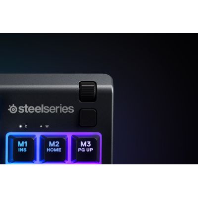 6. SteelSeries Apex 3 Tenkeyless Gaming-Tastatur RGB-LED-Licht American Wired Flüsterleise Schalter