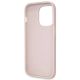 8. Guess GUHCP14LP4TDSCPP Hülle für iPhone 14 Pro – rosa Crossbody 4G Metalllogo