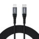 2. Choetech IP0041 USB-C / Lightning MFi 480 Mbit/s 3A 2 m Kabel – Schwarz