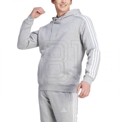 3. adidas Essentials Fleece 3-Streifen Hoodie M IJ6474
