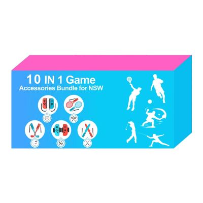 17. Nintendo Switch Sport 10-in-1 Familien-Zubehörset – Rot und Blau