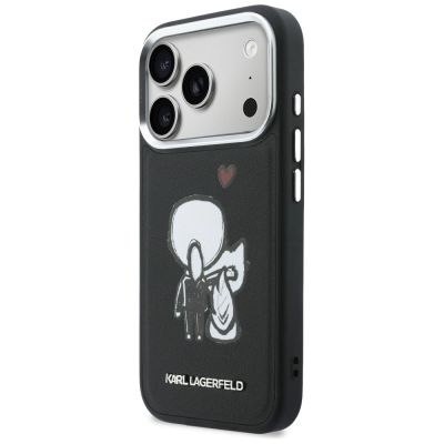 2. Karl Lagerfeld Karl & Choupette Back Logo MagSafe Hülle für iPhone 17 Pro - Schwarz