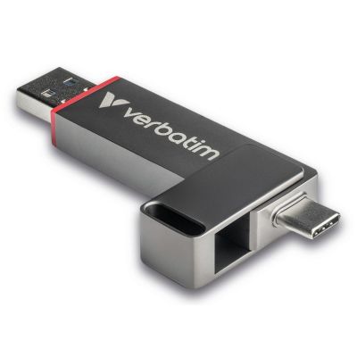 Verbatim Dual QuickStick USB-Stick 512 GB USB Typ-A / USB Typ-C 3.2 Gen 1 (3.1 Gen 1) Grau