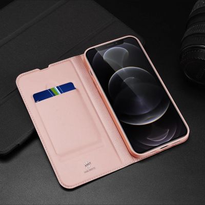 24. Dux Ducis Skin Pro Holster Cover Flip Cover für iPhone 13 Pro pink