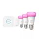 Philips Hue White & Color Ambient Starter-Kit: 3 E27 (1100) Smart-Lampen + Hue Dimmerschalter