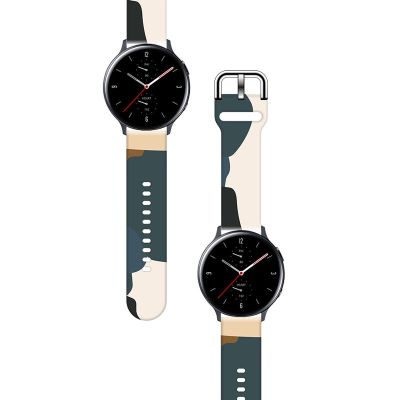 2. Strap Moro für Samsung Galaxy Watch 40 / 41 / 42 / 43 / 44 mm Silikonarmband Uhrenarmband - Muster 13