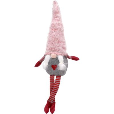 3. Frau Gnome mit flauschigem Hut, 45 + 36 cm