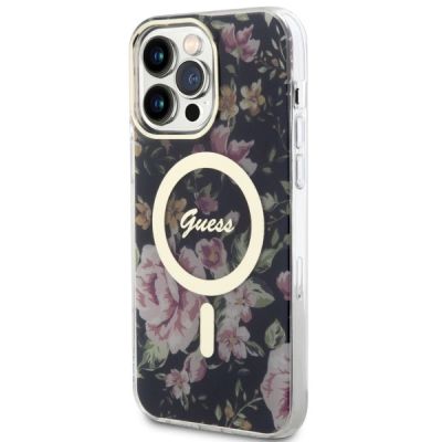 2. Guess GUHMP14XHCFWSK iPhone 14 Pro Max 6,7" schwarz/schwarz Hardcase Flower MagSafe