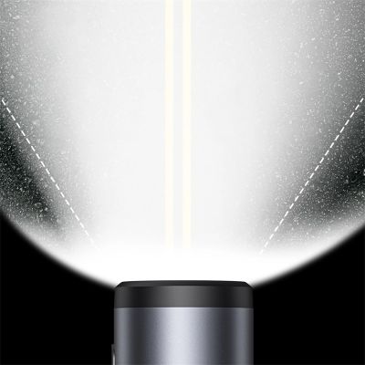 12. Baseus PrimeTrip Universal 3000mAh IP68 LED-Halterung mit 2-in-1-Lampe – Schwarz und Grau
