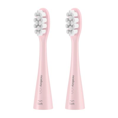 Niceboy SONICPINK Zahnbürstenkopf, 2 Stück, Pink