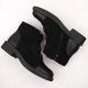 17. Damen-Wildlederimitat-Stiefeletten, gefüttert, schwarz M.Daszyński SA252-4