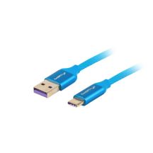 Lanberg CA-USBO-21CU-0010-BL Kabel (USB 2.0 Typ A - USB Typ C; 1 m; blau)