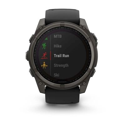5. Garmin Fenix 8 Solar Saphir Titan Carbon Grau DLC Schwarz Uhr