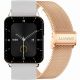 Smartwatch Gravity Roségold Grau 2 Armbänder GT17-4