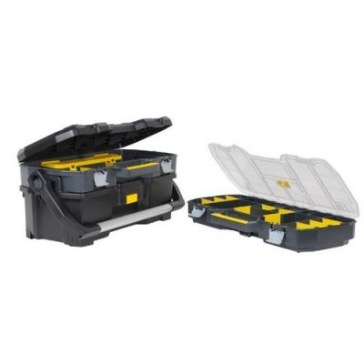 5. Stanley 1-97-514 Werkzeugkasten, Schwarz, Transparent