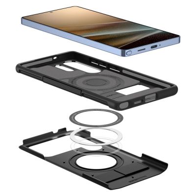 8. Spigen Slim Armor Mag MagSafe Hülle für Samsung Galaxy S25 Ultra – Schwarz