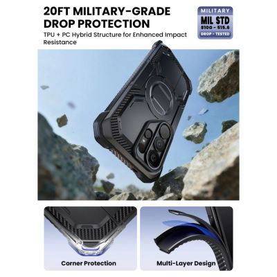 6. Supcase iBlason ArmorBox Clip Mag MagSafe Hülle für Samsung Galaxy S26 Ultra - Schwarz