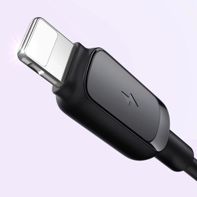 8. Joyroom Multi-Color Series A14 Lightning /USB-A 2,4A Kabel 1,2 m – Schwarz