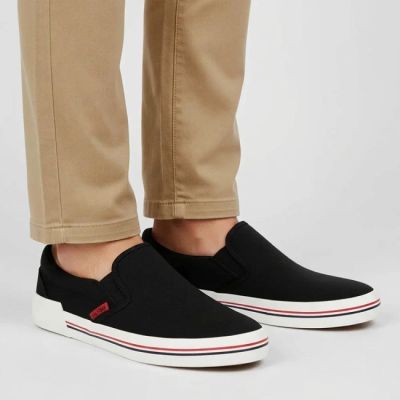 6. Schwarze Herren-Sneaker zum Hineinschlüpfen von Filippo (MTN7792)