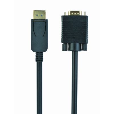GEMBIRD CCP-DPM-VGAM-6 Kabel (D-Sub (VGA) M - DisplayPort M; 1,8 m; schwarz)