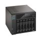 3. NAS Asustor AS6706T; Tower; 6x (3,5" SATA HDD/ 2,5" SSD); Intel Celeron N5105; 8 GB DDR4 SODIMM (max. 16 GB), 2x 2,5-GbE, 4x M.2 2280 NVMe PCIe 3.0, 2x USB 3.2 Gen, 1x HDMI 2.0b, 1x optionale 10-GbE-Karte
