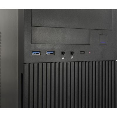 9. Inter-Tech IT-2815 Linearer Midi-Tower Schwarz