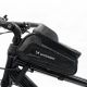 6. Wozinsky Fahrrad-Rahmentasche mit Handyhülle 1,7 l Schwarz (WBB28BK)