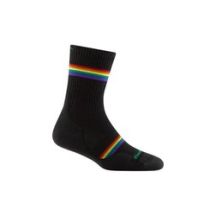 Darn Tough Prism Micro Crew Leichte Damensocken mit Polsterung – Schwarz, Größe: M
