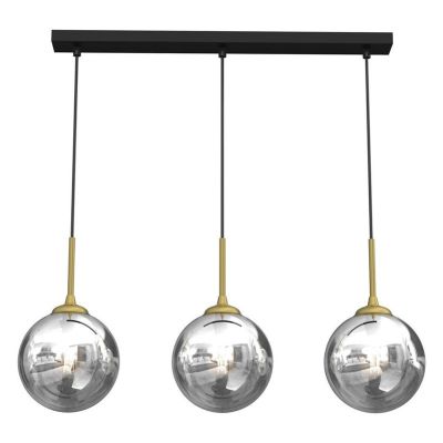 Pendelleuchte Bursa 3xE14 Linie Blau/Gold